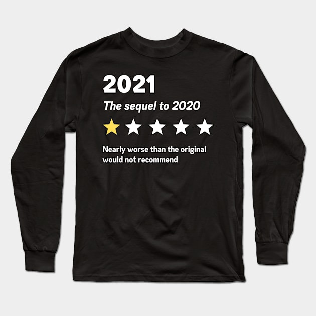 Funny 2021 movie review design I Very bad would not recommend I Review Long Sleeve T-Shirt by DestinationAU